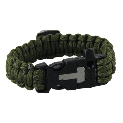 Outdoor Camping Bracelets For Men Women Parachute Rope Clasp Survival Bracelet Homme Handmade Braided 2 Colors